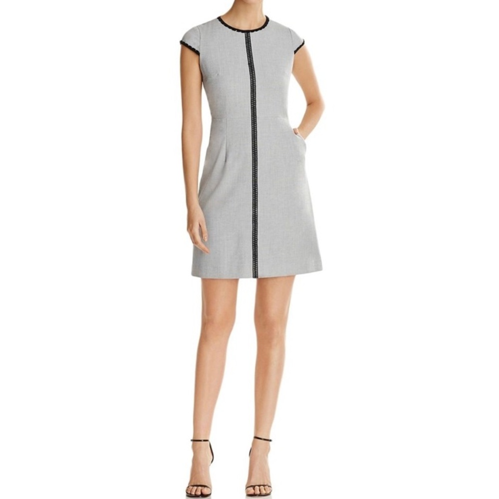 Agatha Wear to Work Dress Appliqué Cap Sleeves